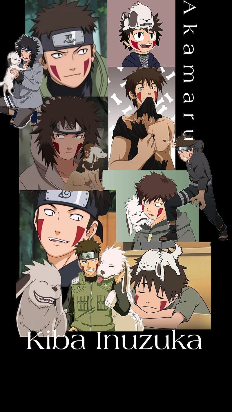 Kiba-Akamaru, eye, head, Inuzuka, Dog, Naruto, HD phone wallpaper