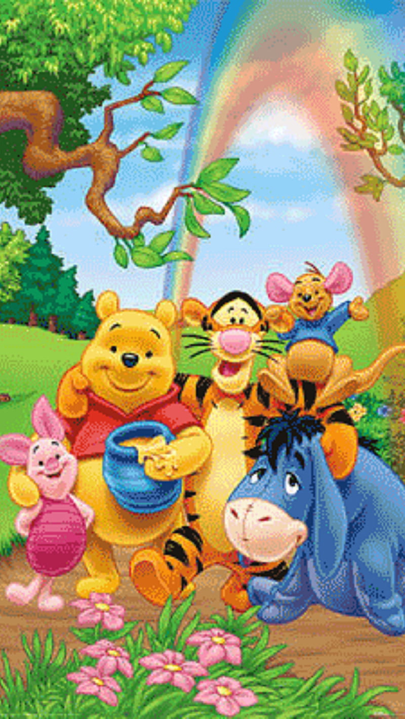 The Pooh Winnie, animals, cartoons, HD phone wallpaper