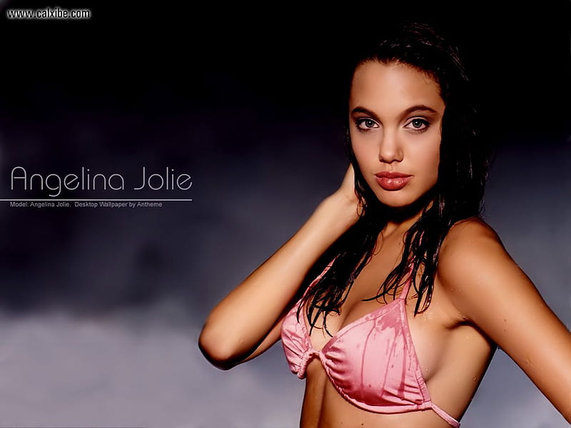 Young Angelina Jolie, hot, actress, gorgeous, sweet, HD wallpaper