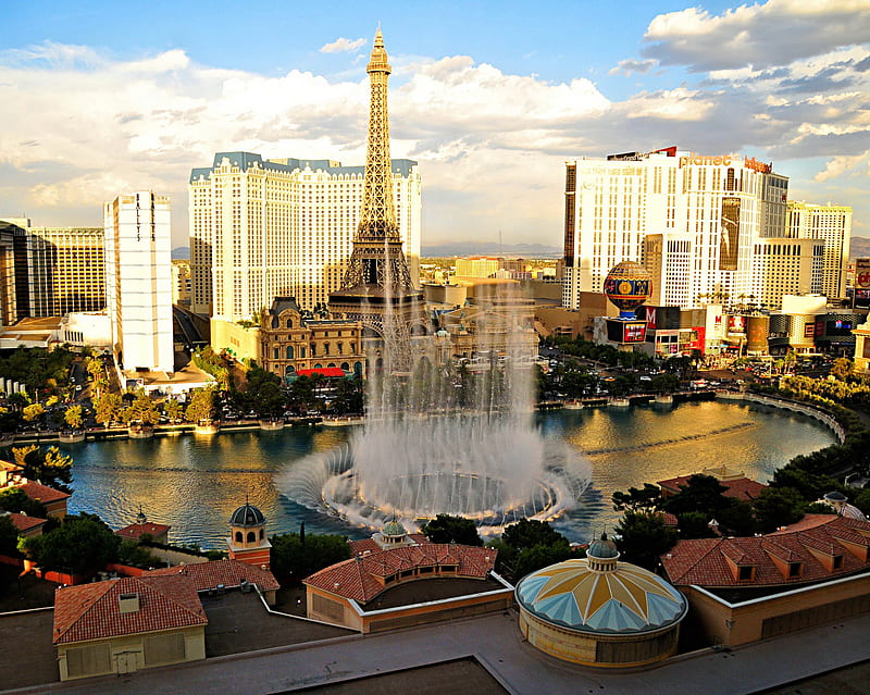 Las Vegas, america, france, HD wallpaper
