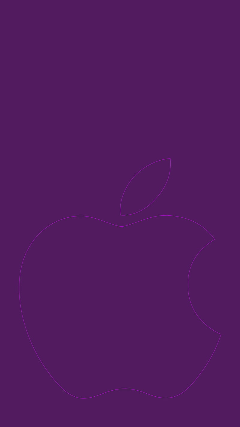 purple apple, apple, clean, logo, new, purple, HD phone wallpaper