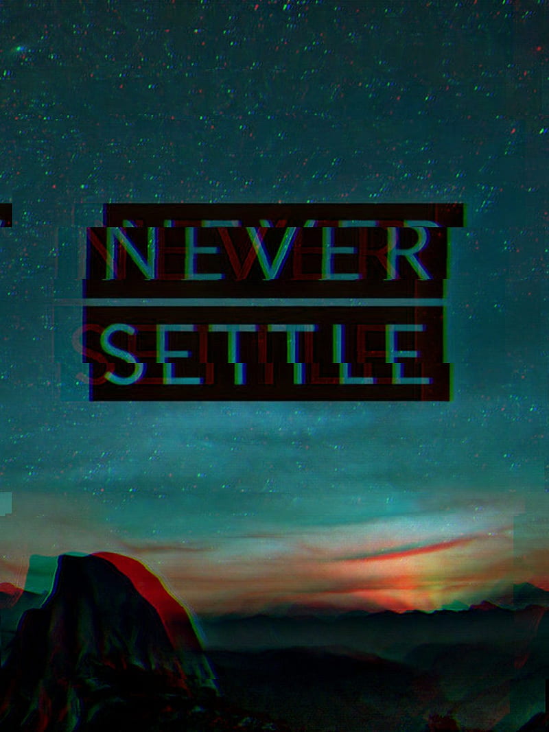 Never settle, creepy, glitch, HD phone wallpaper | Peakpx