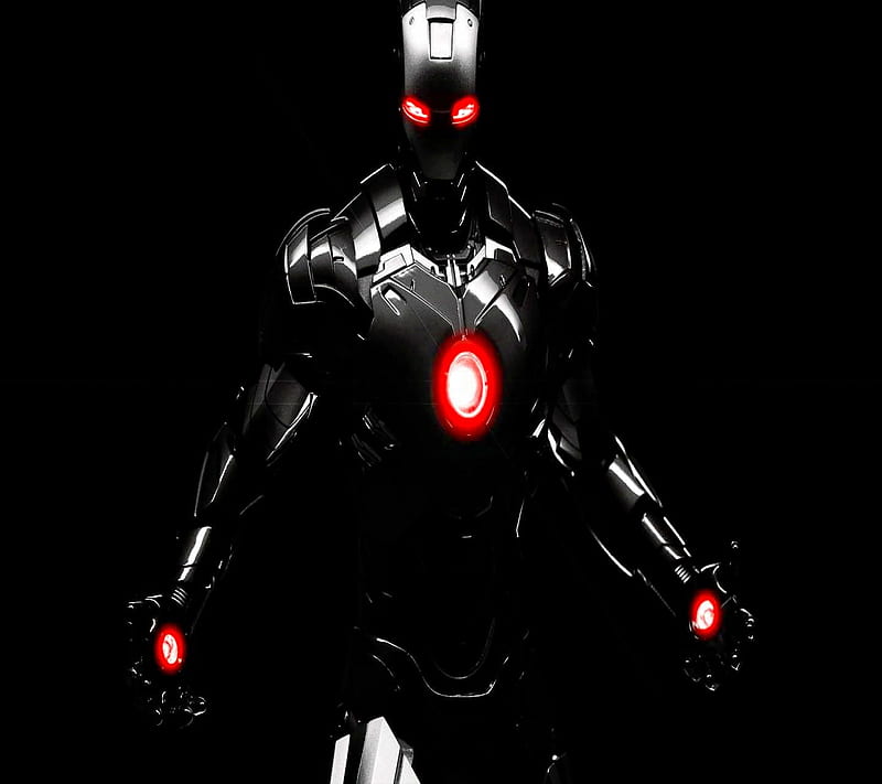 Iron Man, black, red, HD wallpaper | Peakpx