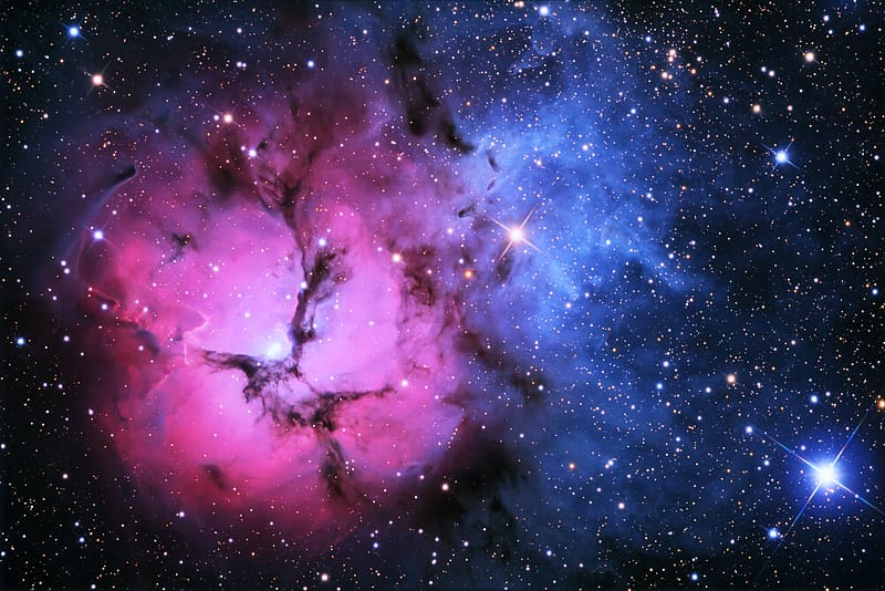 Stars, Pink, Nebula, Space, Sci Fi, Trifid Nebula, HD wallpaper
