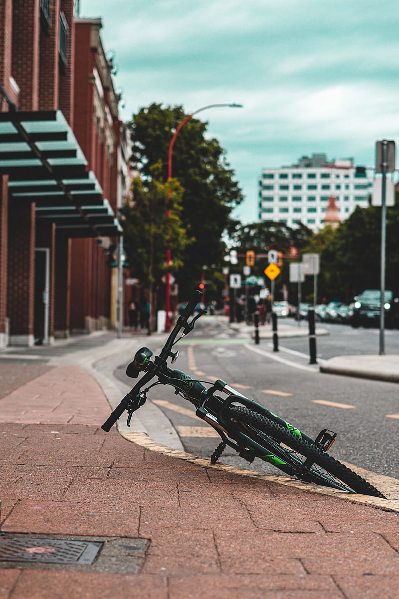 bike, transport, street, road, asphalt, HD phone wallpaper