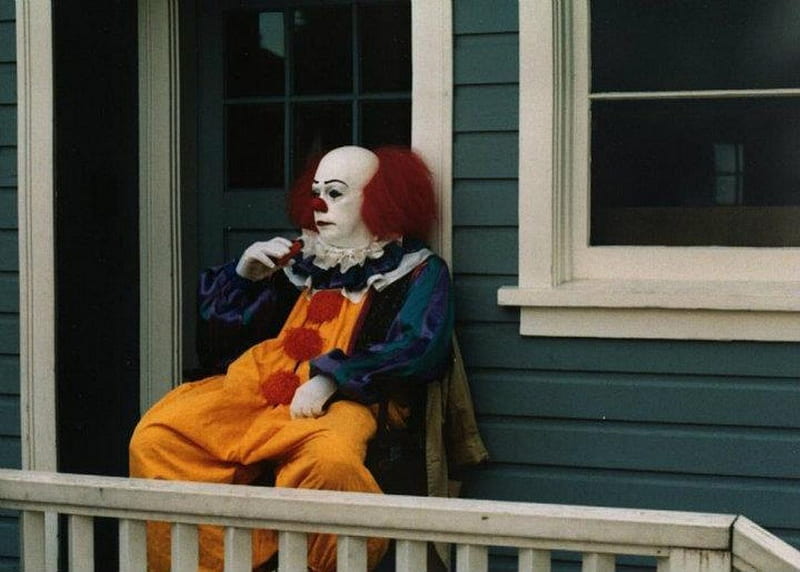 drunk clown, clown, it, scary, drink, eso, HD wallpaper