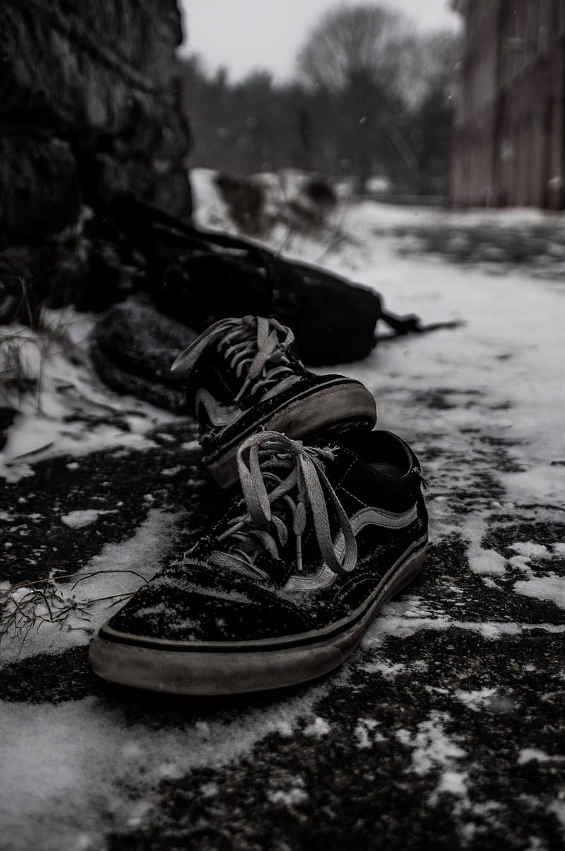 snow, shoes, outdoors, HD phone wallpaper