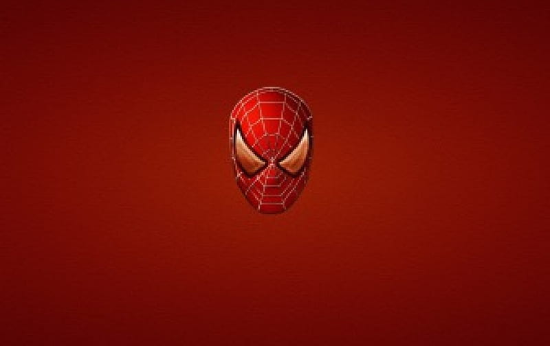 SPIDER-MAN FACE, MASK, FACE, SPIDER, RED, HD wallpaper