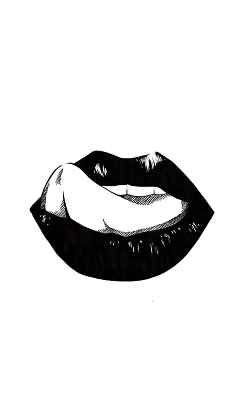 Lips, tongue, HD phone wallpaper
