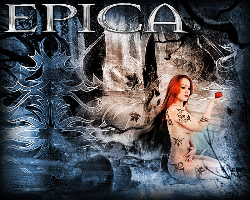 Epica, goth, metal, simone simons, music, HD wallpaper
