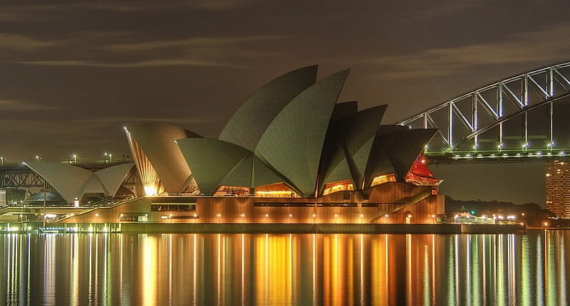 Sydney Australia's Opera House, digital, art, bonito, abstract, HD wallpaper