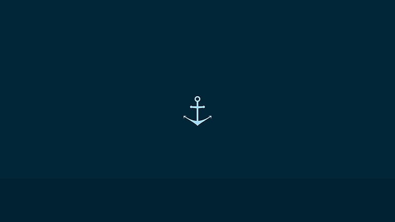 anchor, minimalism, HD wallpaper