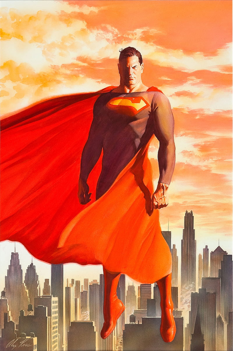 Superman, Alex Ross, DC Comics, HD phone wallpaper