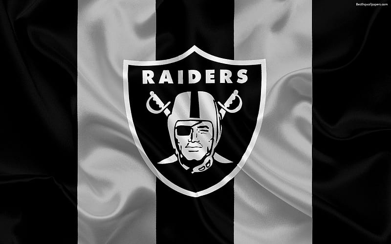 Oakland Raiders, American football, logo, emblem, National Football League, NFL, Oakland, California, USA, HD wallpaper