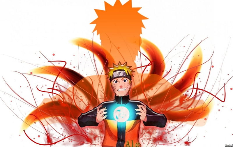 Naruto rasengan kyuubi, Naruto Uzumaki, Naruto, Uzumaki, kyuubi, Naruto Shippuden, kurama, rasengan, HD wallpaper