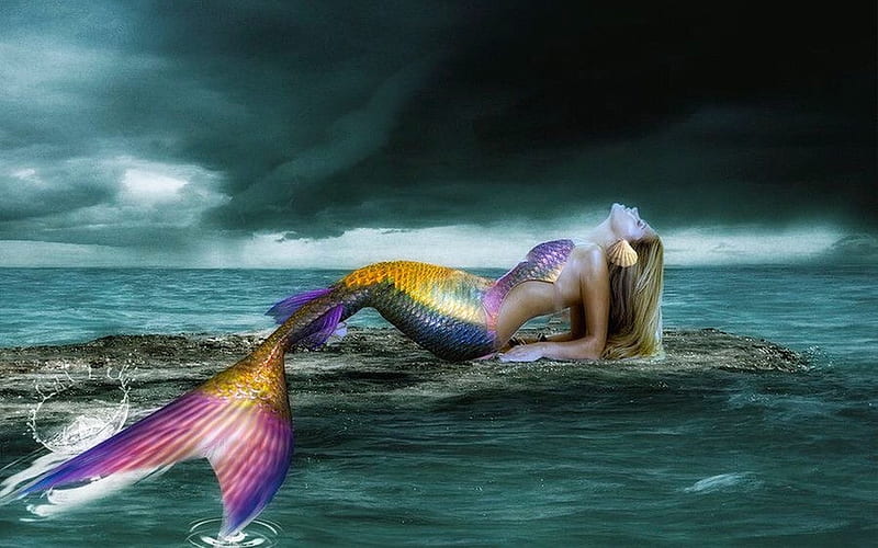 Rainbow Mermaid: Holographic Merman Meggings - Rainbow Mermaid
