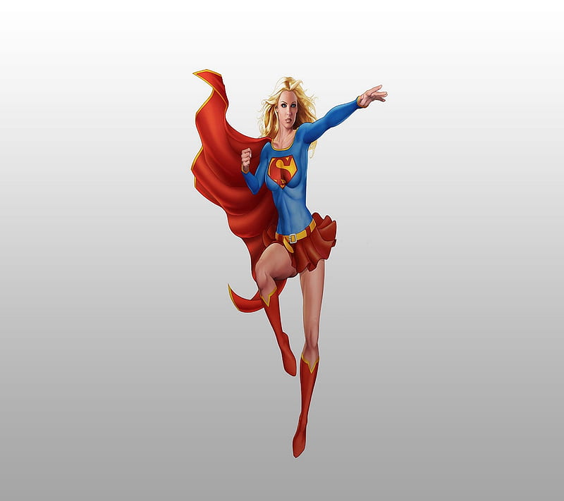 Super Girl, animated, cartoon, supergirl, superhero, HD wallpaper | Peakpx