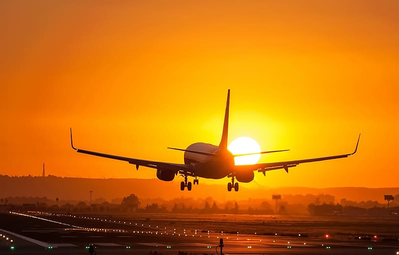 Sun, Sunrise, Aircraft, Passenger Plane, Vehicles, HD wallpaper