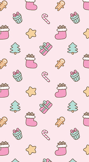 Cute Christmas, pink, HD phone wallpaper | Peakpx