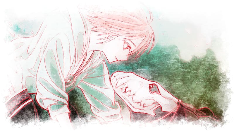 Wallpaper mahoutsukai no yome, chise hatori, couple, anime desktop