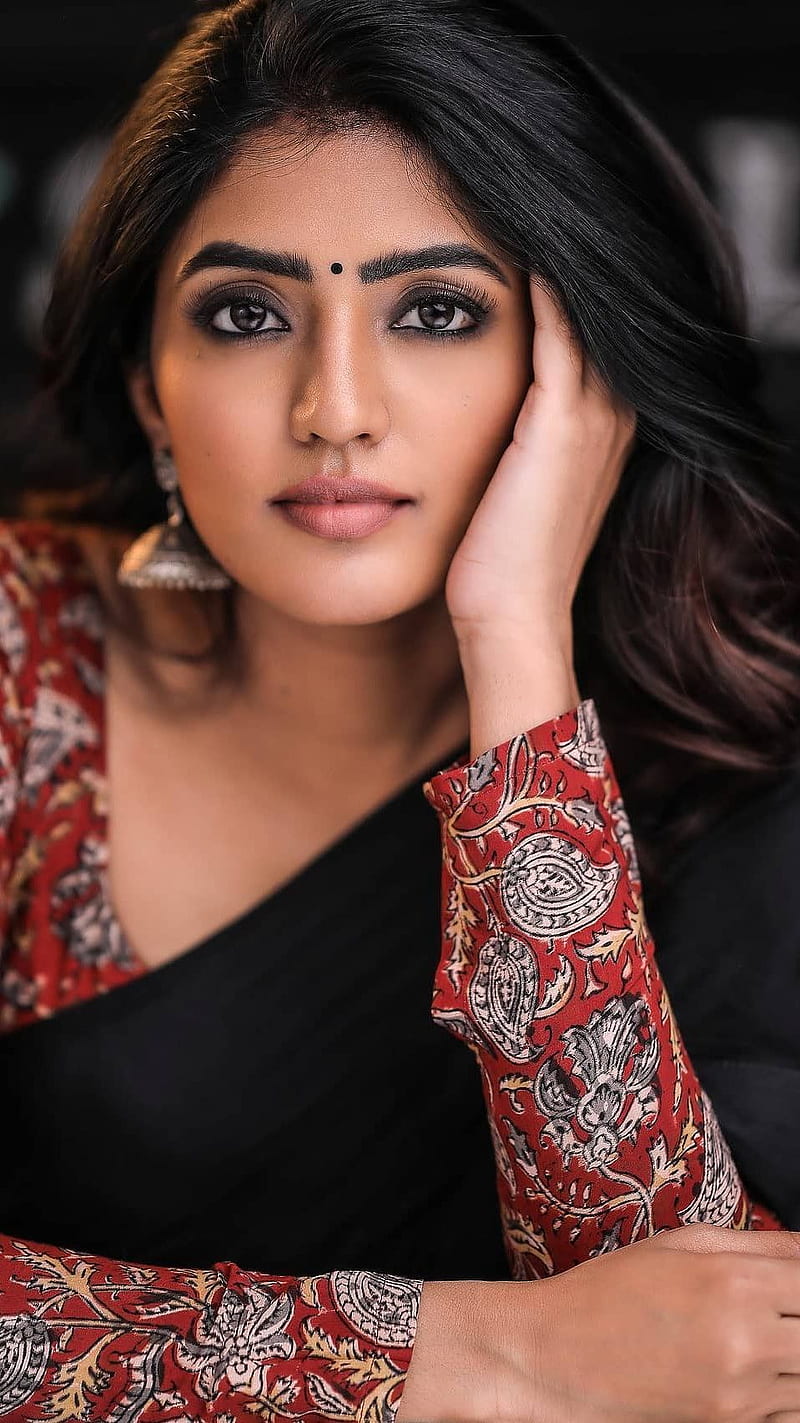 Reba esha , telugu actress, saree lover, HD phone wallpaper