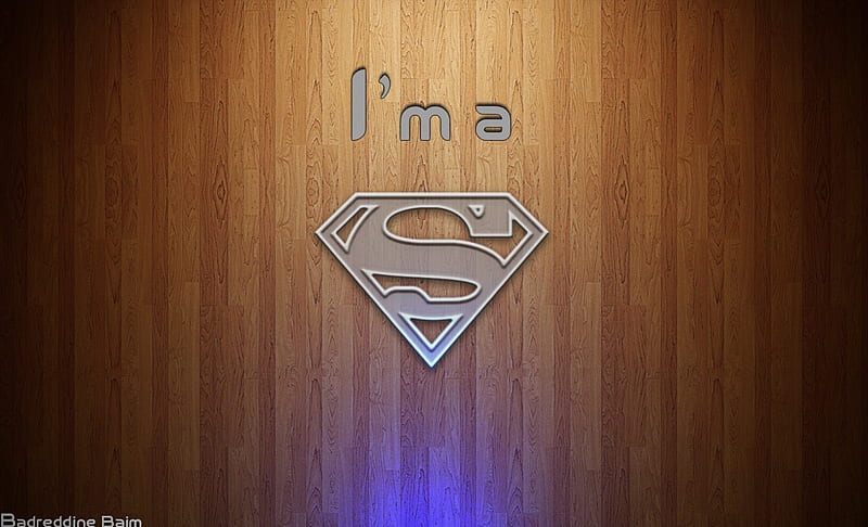 I Am A Superman, the man of steel, superman logo, superman, HD wallpaper