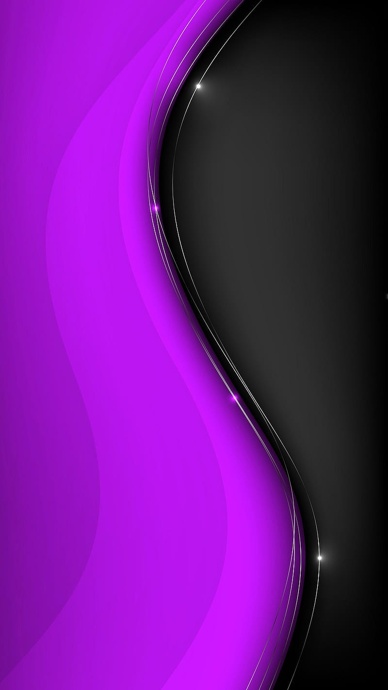 Black n Purple, abstract, themes, galaxy, waves, smart, dark, HD phone  wallpaper | Peakpx
