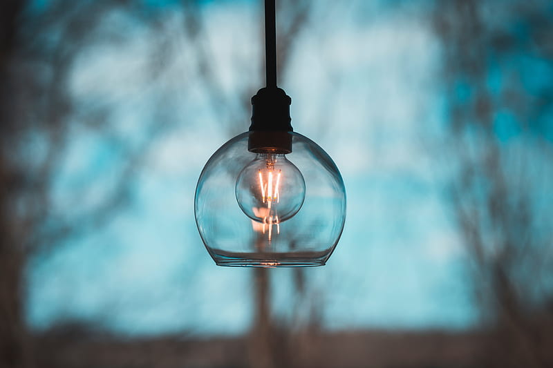 light bulb, electricity, chandelier, lighting, HD wallpaper