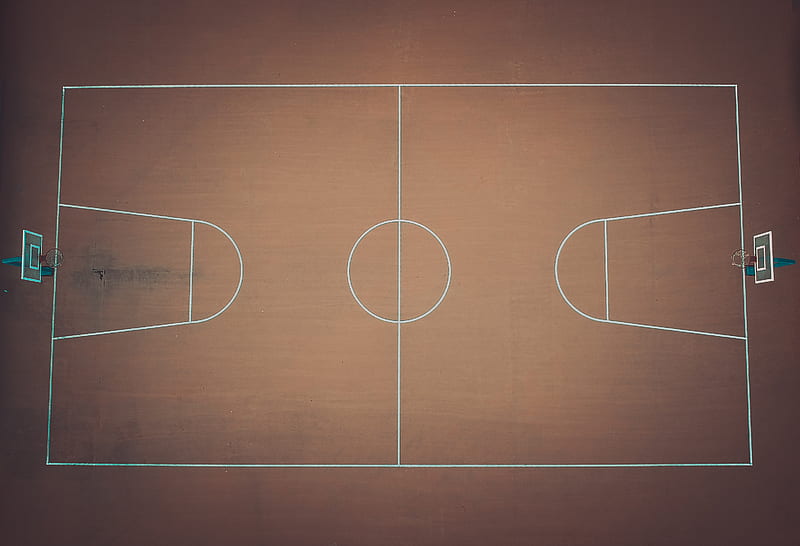basketball court plan, HD wallpaper