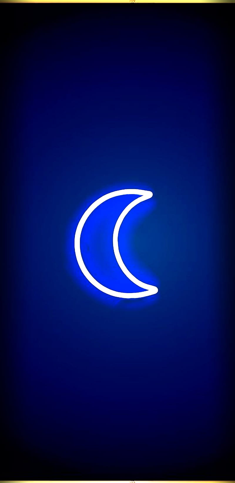 Moon Glow, black, blue, edge, neon, HD phone wallpaper