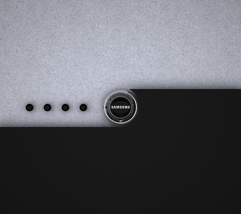 Samsung Wall Black, concrete, dot, galaxy, logo, ring, HD wallpaper