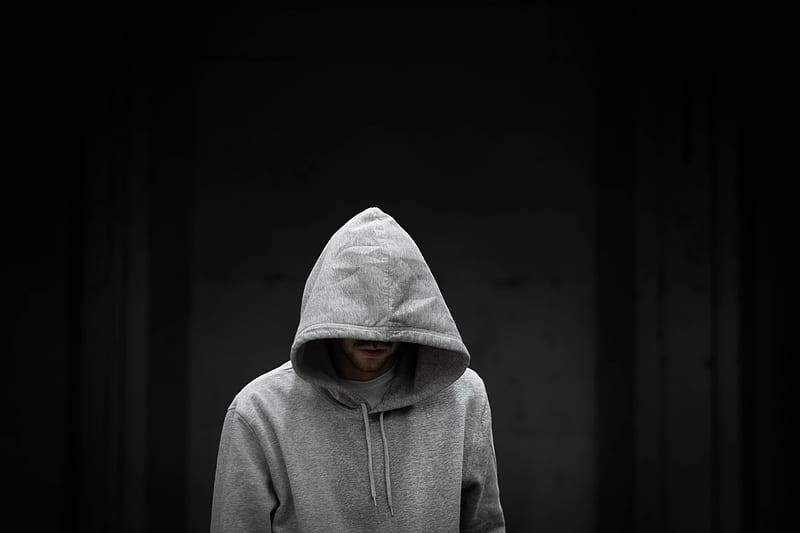 Man wearing grey pullover hoodie, HD phone wallpaper | Peakpx