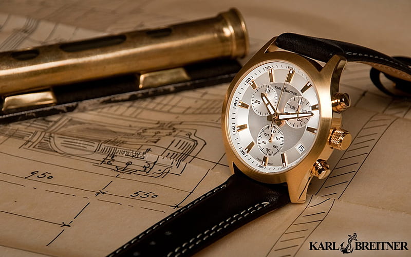 Karl Breitner Gentle II watch, Luxury watch, Karl Breitner, Gentle II, Swiss mad, HD wallpaper