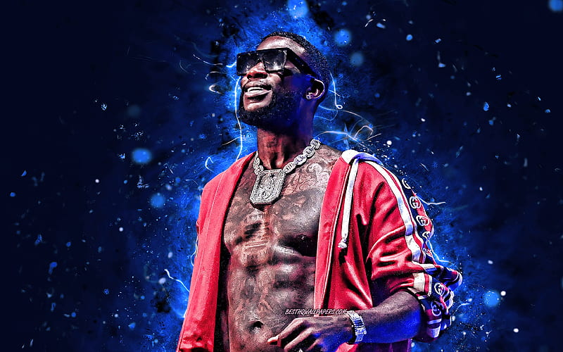 Gucci Mane american rapper, blue neon lights, music stars, creative, Radric  Delantic Davis, HD wallpaper | Peakpx