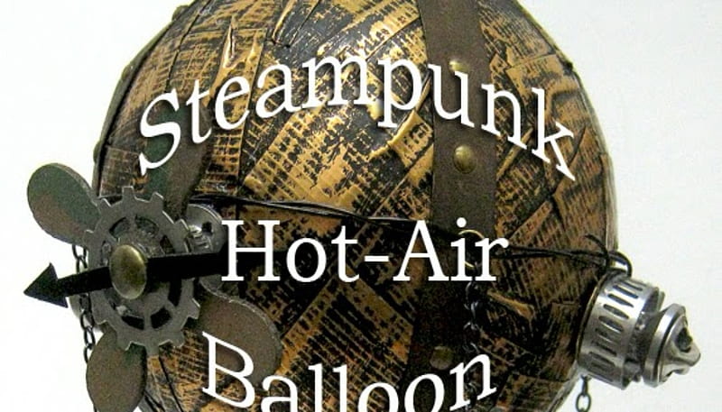 Steampunk Hot Air Balloon, Steampunk, Air, Ballon, Hot, HD wallpaper