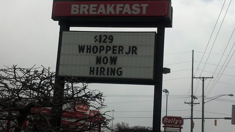 One Expensive Whopper, burger king, whopper jr, funny, whopper, HD wallpaper