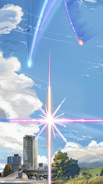 City Cloud Comet Kimi No Na Wa. Sky HD WALLPAPER - /s/Cinnamon