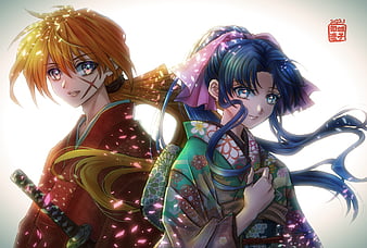 Rurouni Kennshin, Himura Kenshin, Shishio Makoto, anime, manga - wallpaper  #135598 (4800x2700px) on