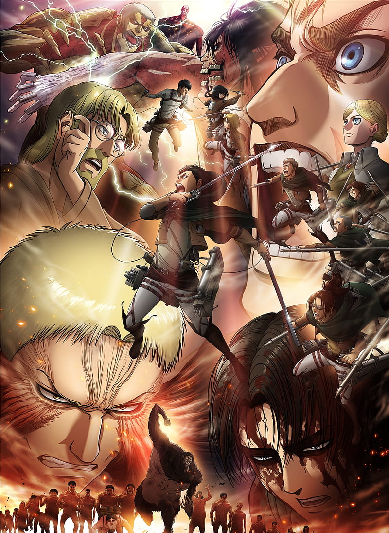 Attack on Titan Final Season Characters 4K Wallpaper iPhone HD