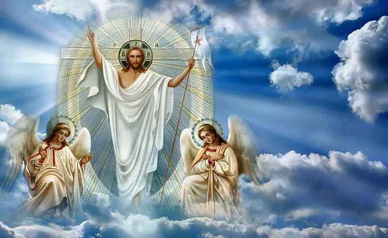 Jesus Christ With Angels