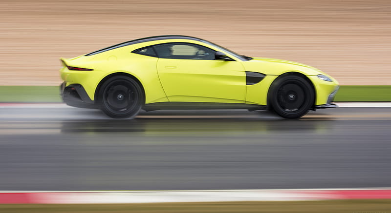 2019 Aston Martin Vantage (Lime Essence) - Side , car, HD wallpaper