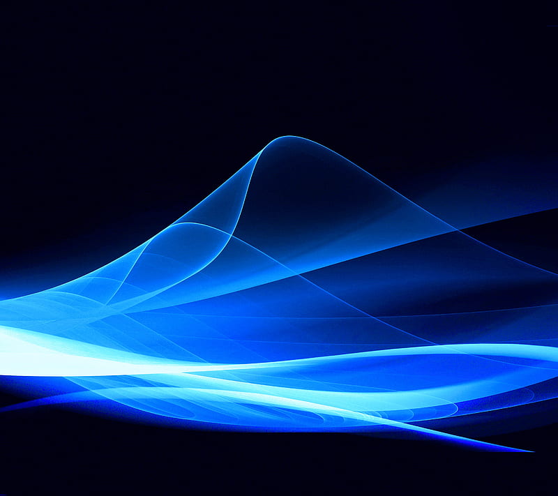 Energy Flows, abstract, blue, flow, HD wallpaper