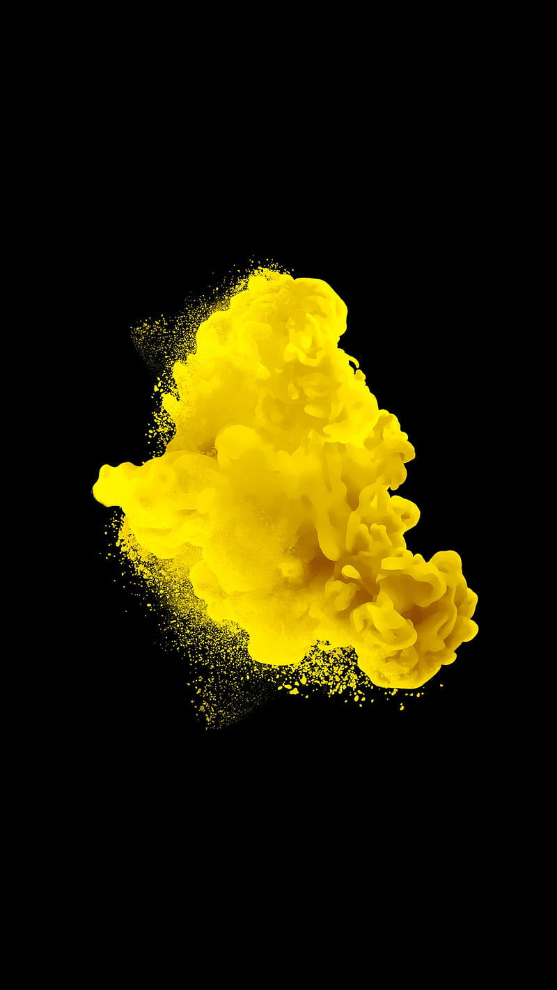 Yellow Smoke, duman, yellow, Şahin, HD phone wallpaper