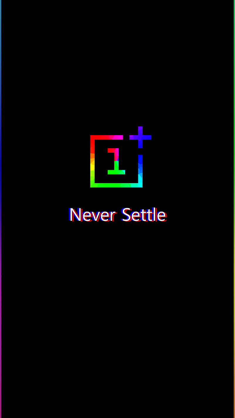 One Plus Never Settle , one plus, never settle, motivation, inspiration, logo, 1 +, HD phone wallpaper