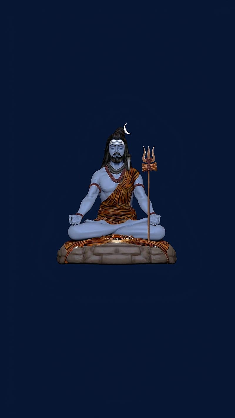 Shiv Shankar Ji Ke, Meditation, lord shiva, god, mahadev, HD phone wallpaper