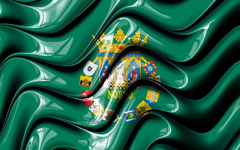 Sevilla flag Provinces of Spain, administrative districts, Flag of Sevilla, 3D art, Sevilla, spanish provinces, Sevilla 3D flag, Spain, Europe, HD wallpaper