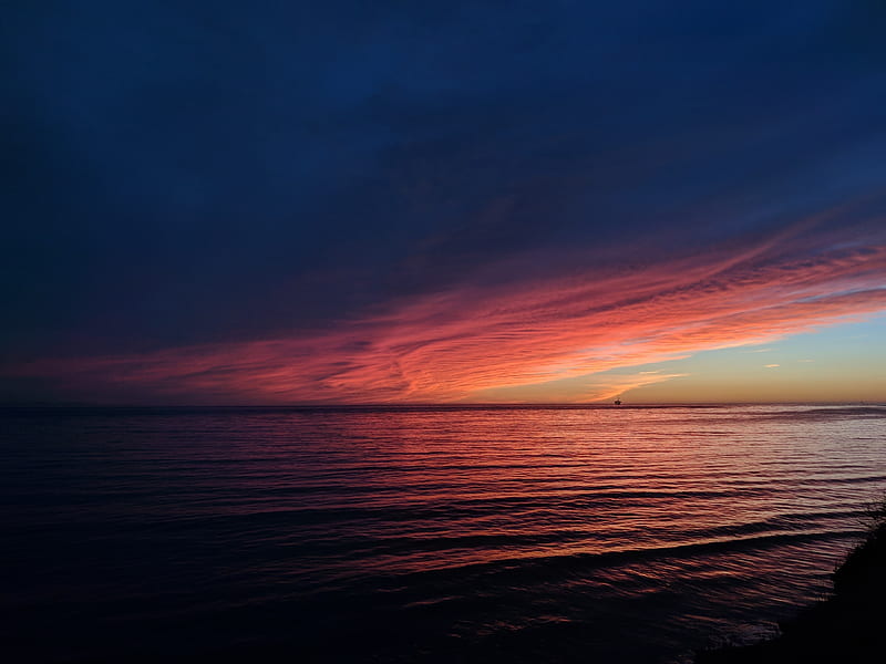 Sea Ocean Sunset Reflection Pastel Waves, sea, ocean, nature, sunset, waves, reflection, HD wallpaper