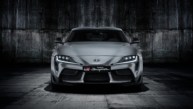 toyota gr supra a90, front view, silver, Vehicle, HD wallpaper