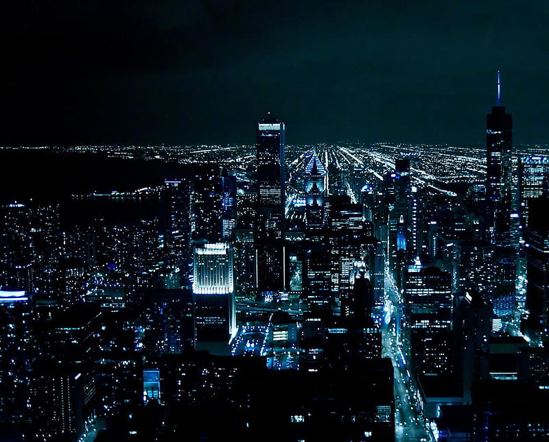 Chicago At Night, amazing, at night, HD wallpaper