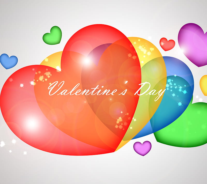 Valentines Day, corazones, holiday, HD wallpaper